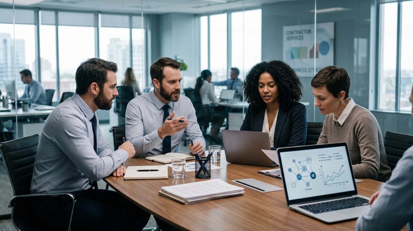 Illustration: Small Business Insurance and Risk Management for Contractors: A 2026 Financial Strategy